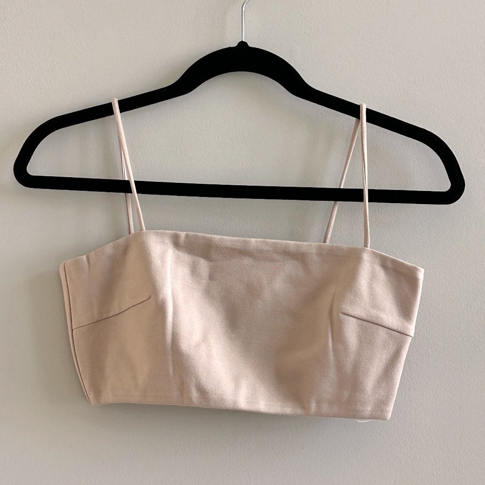 NWT Love Bonito Jaelia Cropped Camisole Khaki Small